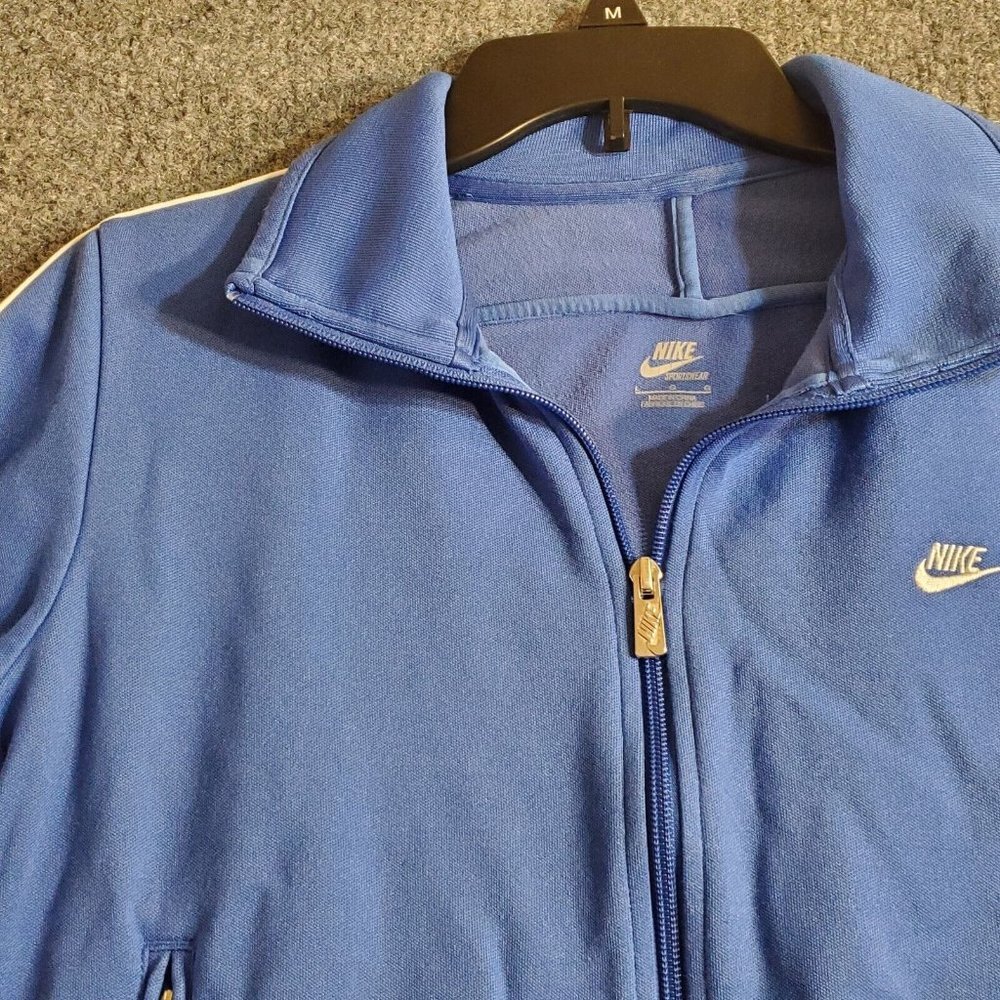 NIKE Retro N98 Track Jacket Blue White Stripe 370397 Womens Size L  National 98 - Picture 4 of 13